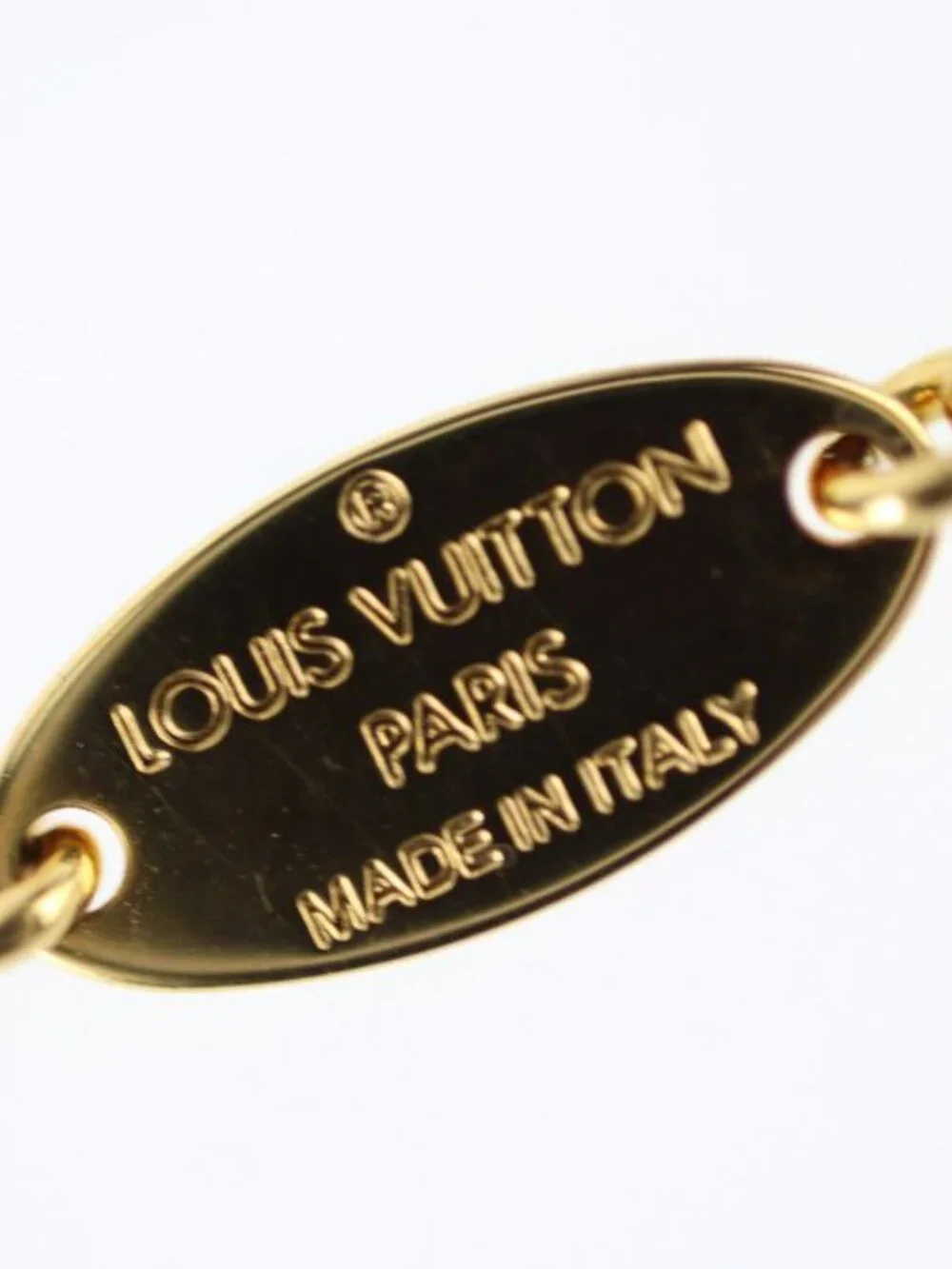 Louis Vuitton Bracelet Iconic Infinity Dot M0970 a Metal Gold Red - Picture 6 of 8